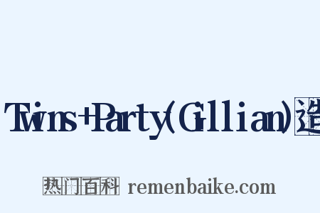 Twins+Party(Gillian)造句是什么意思的图片